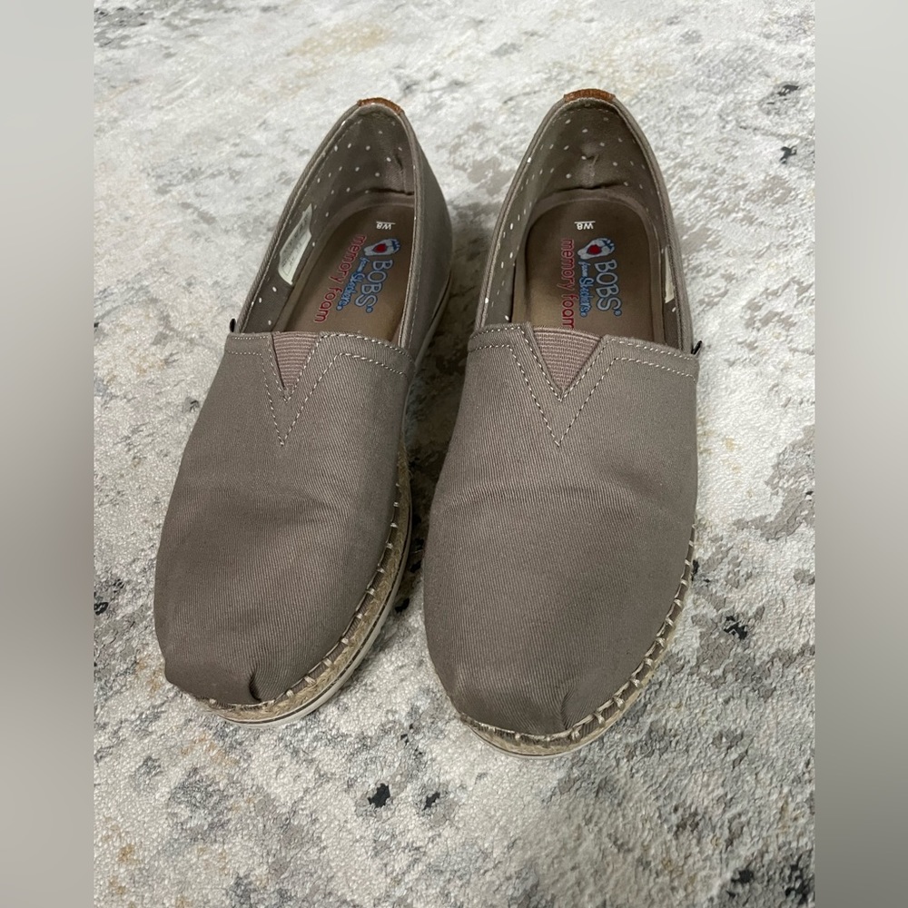 Bobs by Sketchers Taupe Espadrilles